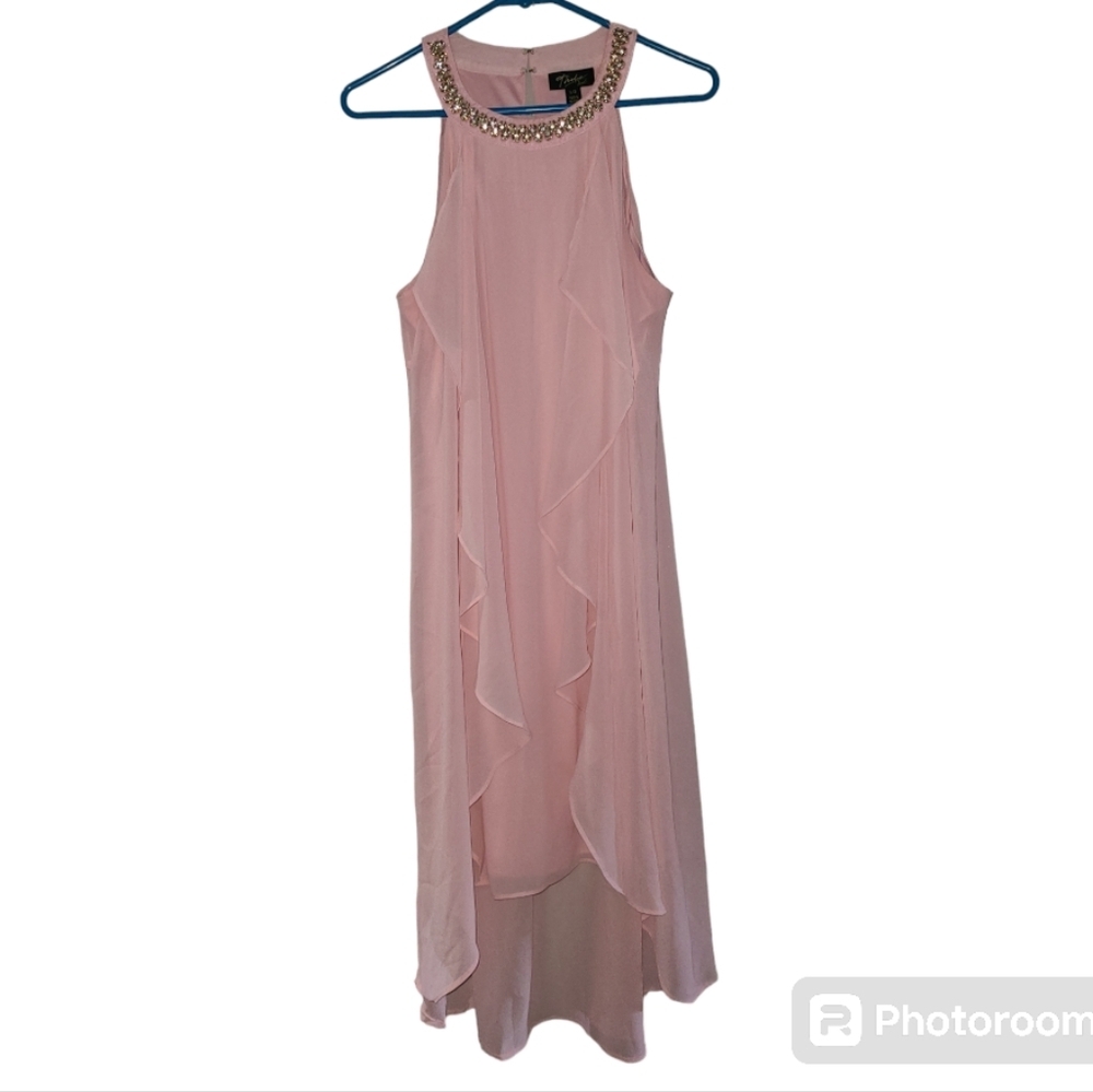 Thalia Sodi flowy midi dress light pink Large